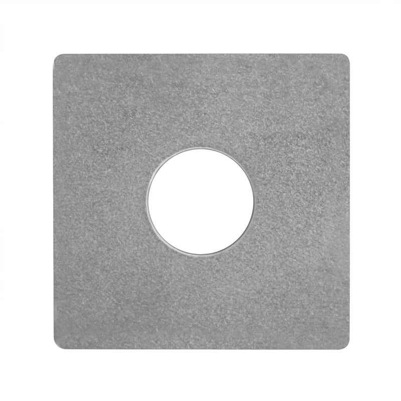 heneng 10 Pcs 304 Stainless Steel Square Plate Washers, 3/4"(ID) x 2-3/8" x 2-3/8", Flat Bearing Plate Fastener, 3/16" Thick - Image 3